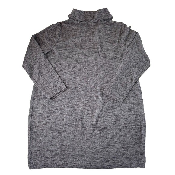 Pure Jill Women Gray Heather Pocket Dress Pullover Cowl Neck Long Sleeve LP - Picture 2 of 12